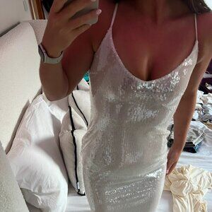 Oh Polly Sequin maxi dress
